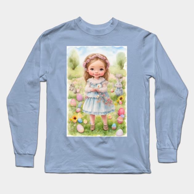 Easter girl. Long Sleeve T-Shirt by Stades